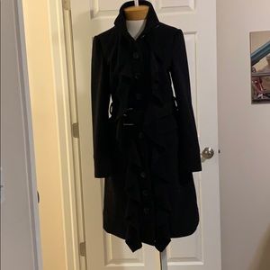 Diane Von Furstenberg Black wool coat